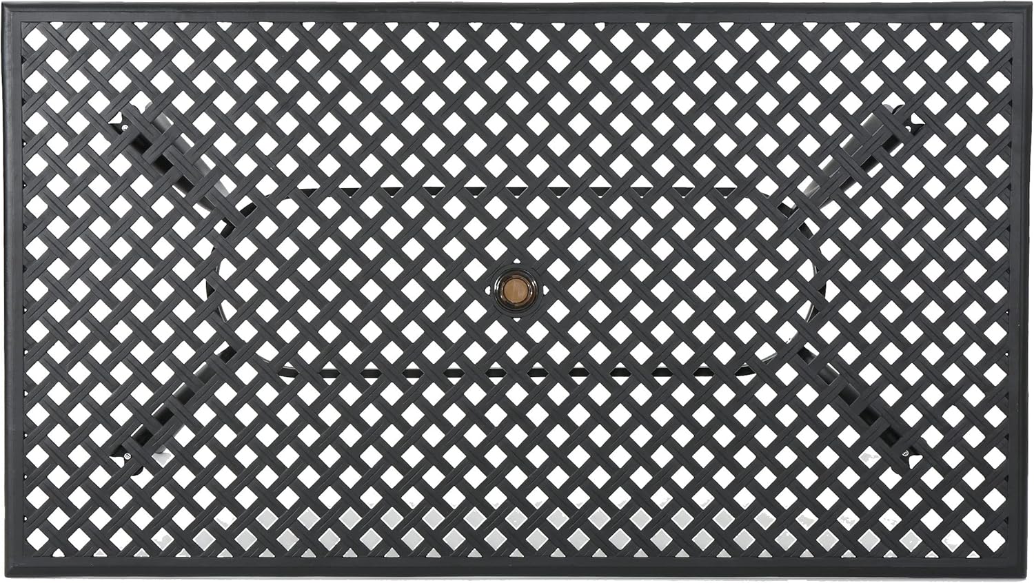 Black Sand Cast Aluminum Rectangle Table V863