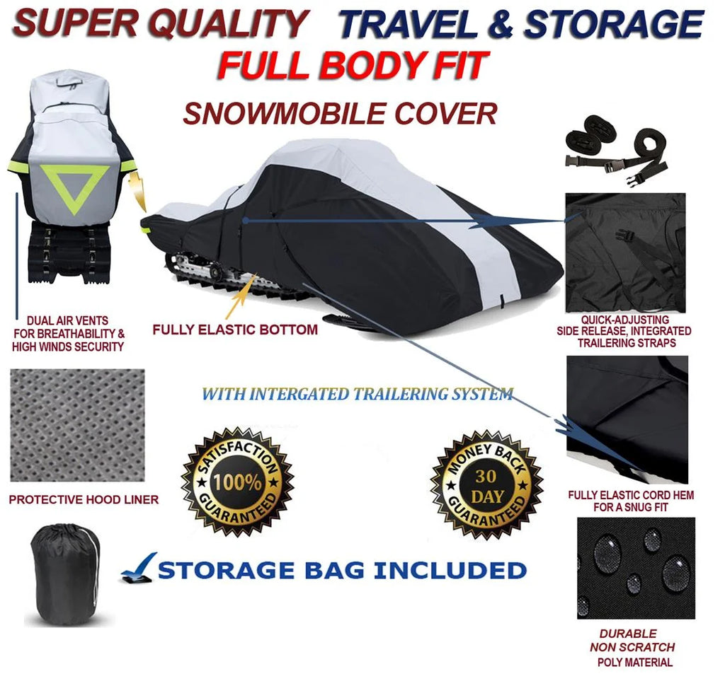 600 Denier Full Fit Snowmobile Travel and Storage Cover B7654