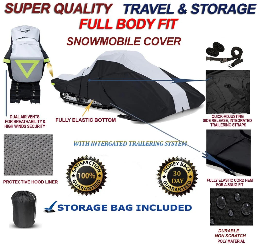 600 Denier Full Fit Snowmobile Travel and Storage Cover B7654