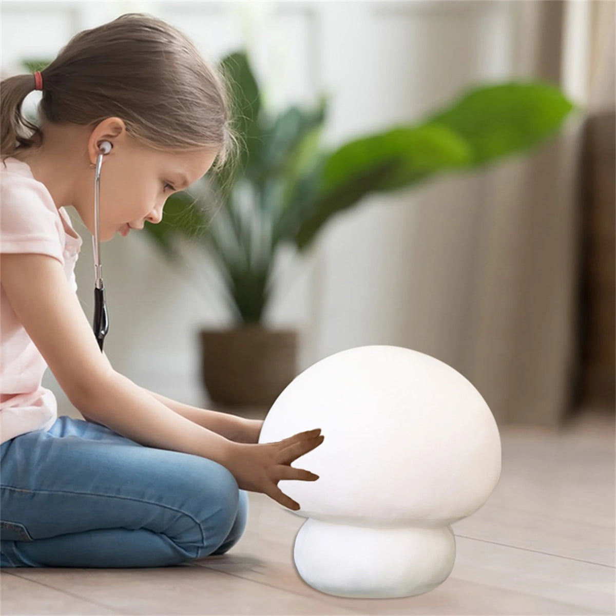 Cute Mushroom Shaped Plush Toy Stuffed Doll N2675