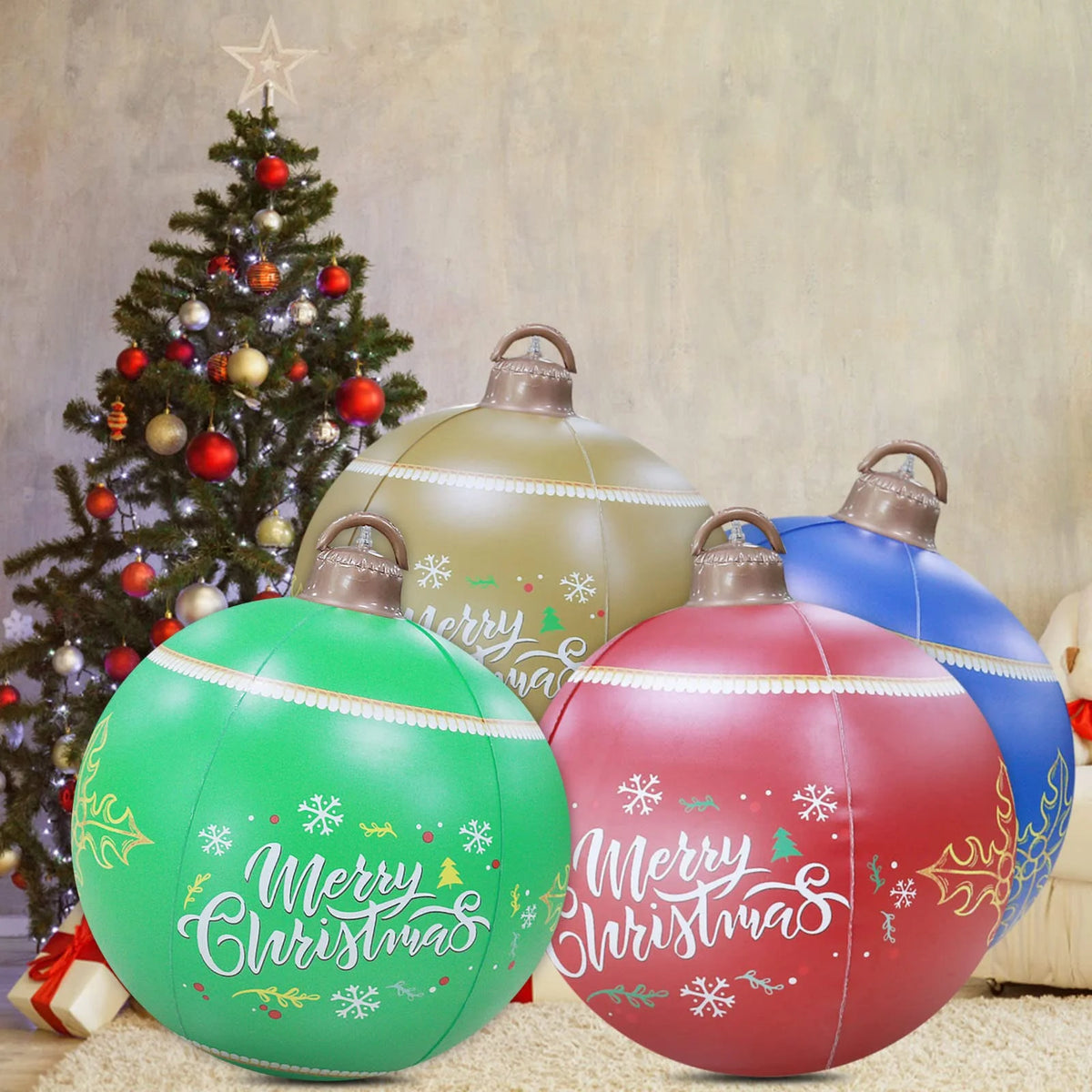 Christmas Inflatable Ball PVC Christmas Party Toy Q897257