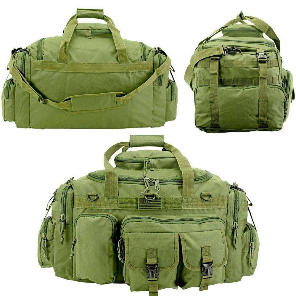 Black Tactical Multi-Pocket Duffel U1363