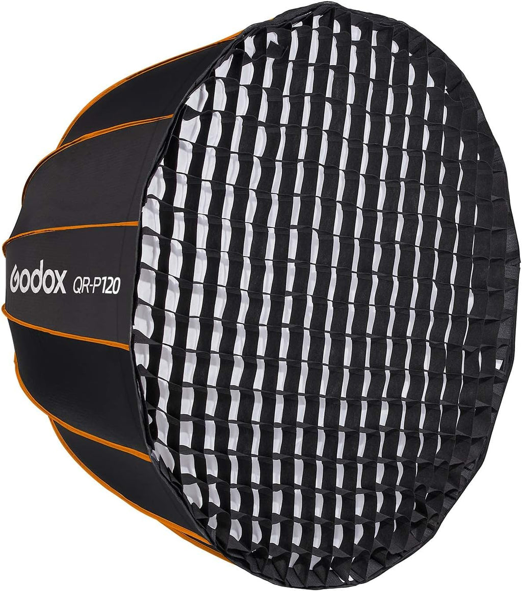 Quick Release Deep Parabolic Softbox with Grid and Carrying Bag T2148