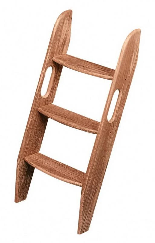 Teak 2-Step Companion Ladder I38053