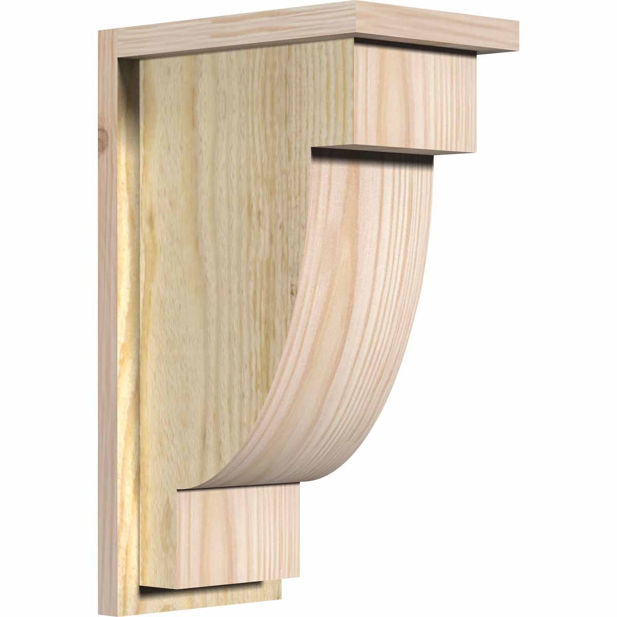 Alpine Rough Sawn Corbel with Backplate, Douglas Fir V53200
