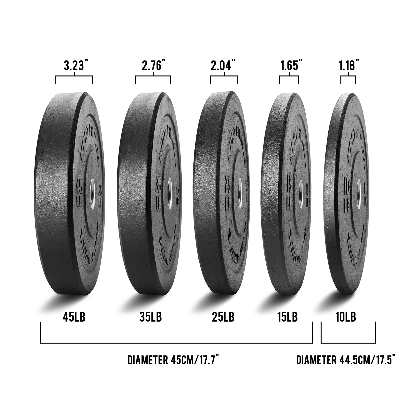 15 Lb. Pair Crumb Rubber Bumper Plate V561