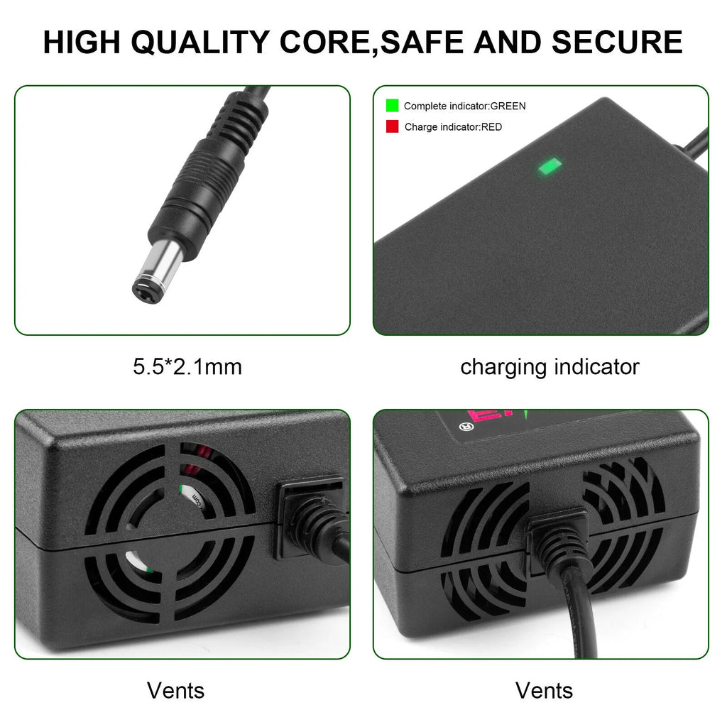 54.6V 2A Charger for 48V E-bike Li-ion Battery O3192