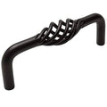 Flat Black 25 Pack Cabinet Handle Pull 3-3/4 inch Hole Centers W11200